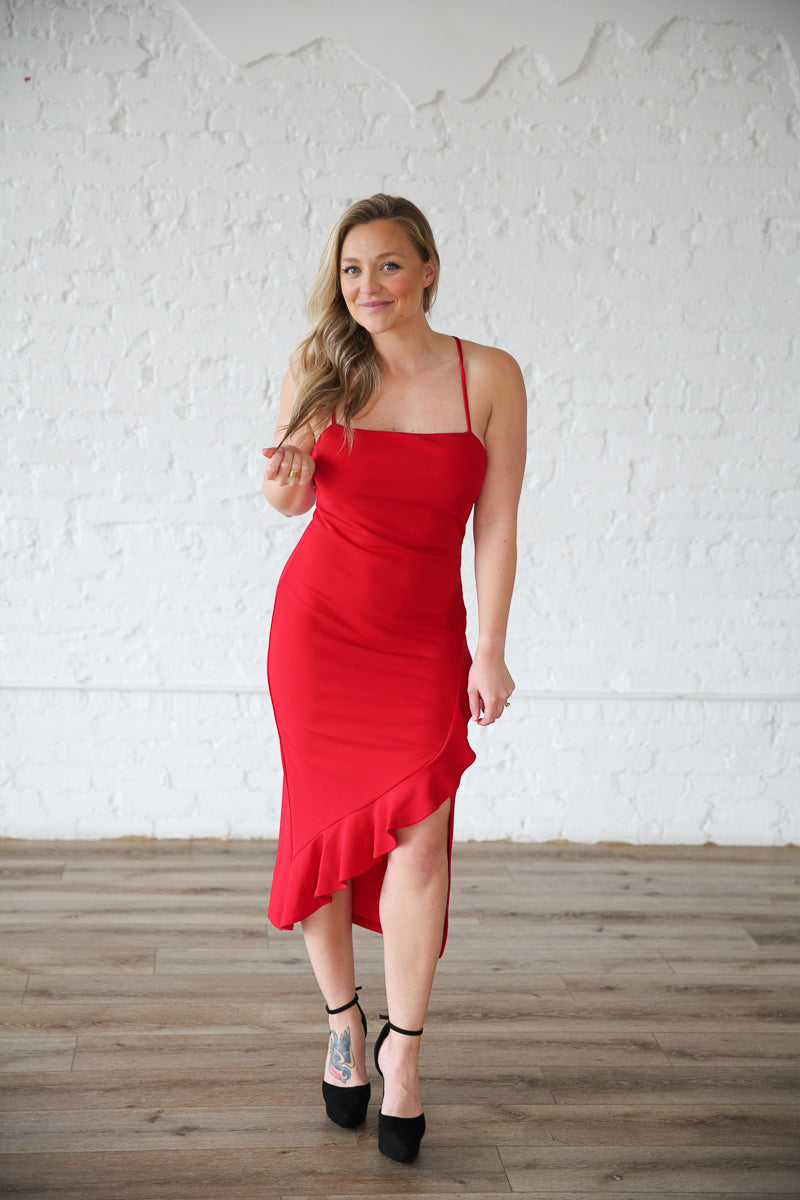 Sweetheart Red Rental Dress -