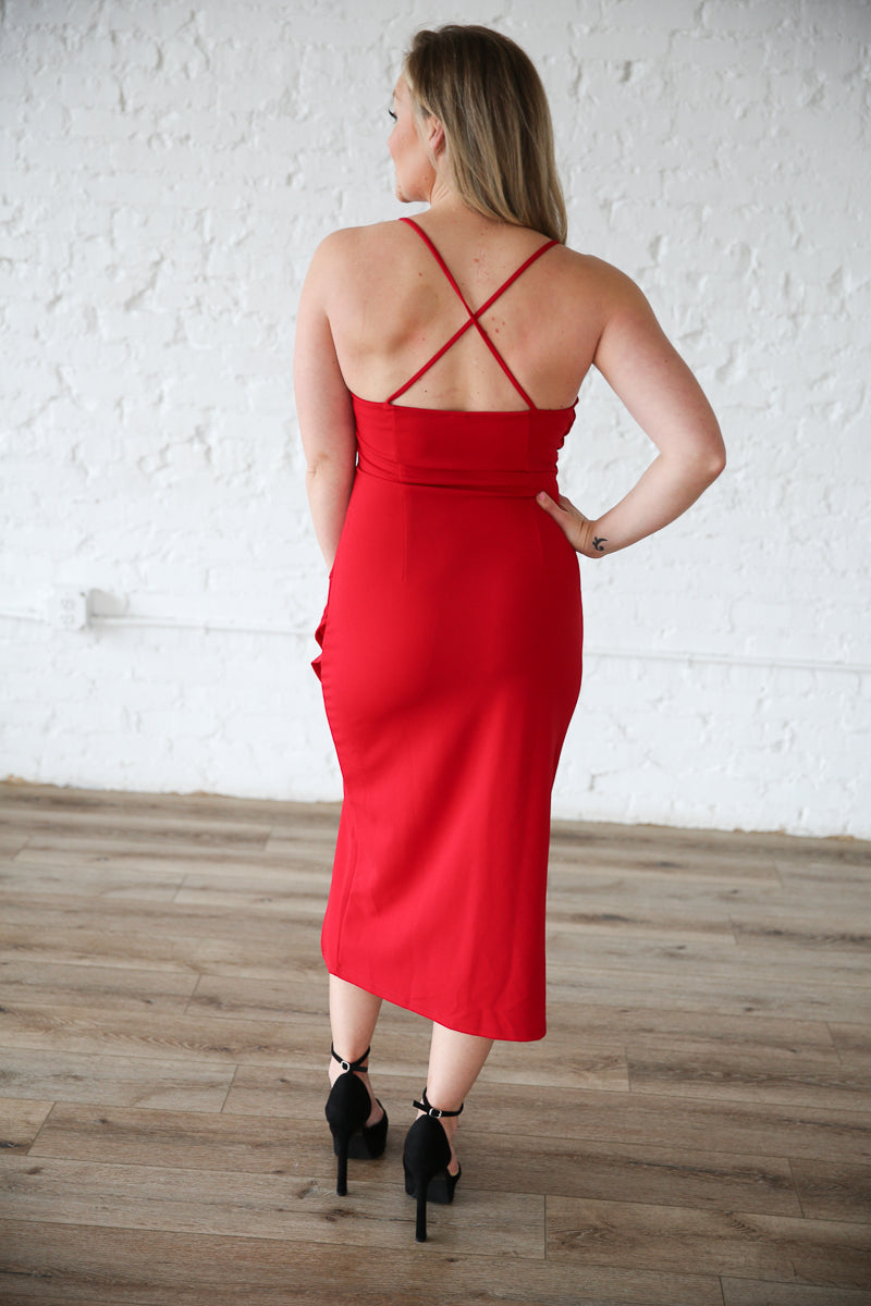 Sweetheart Red Rental Dress -