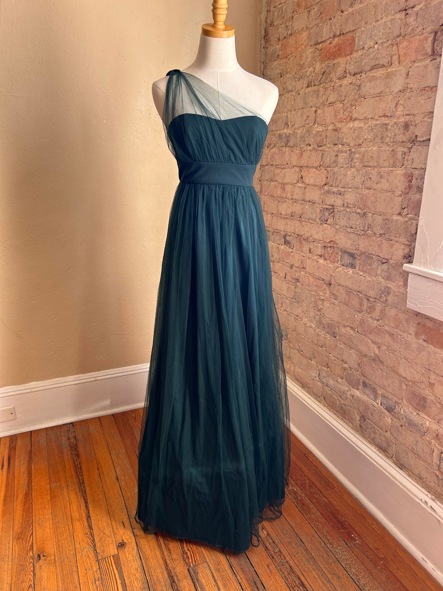 Emerald Green Tulle Dress Rental - Size Small