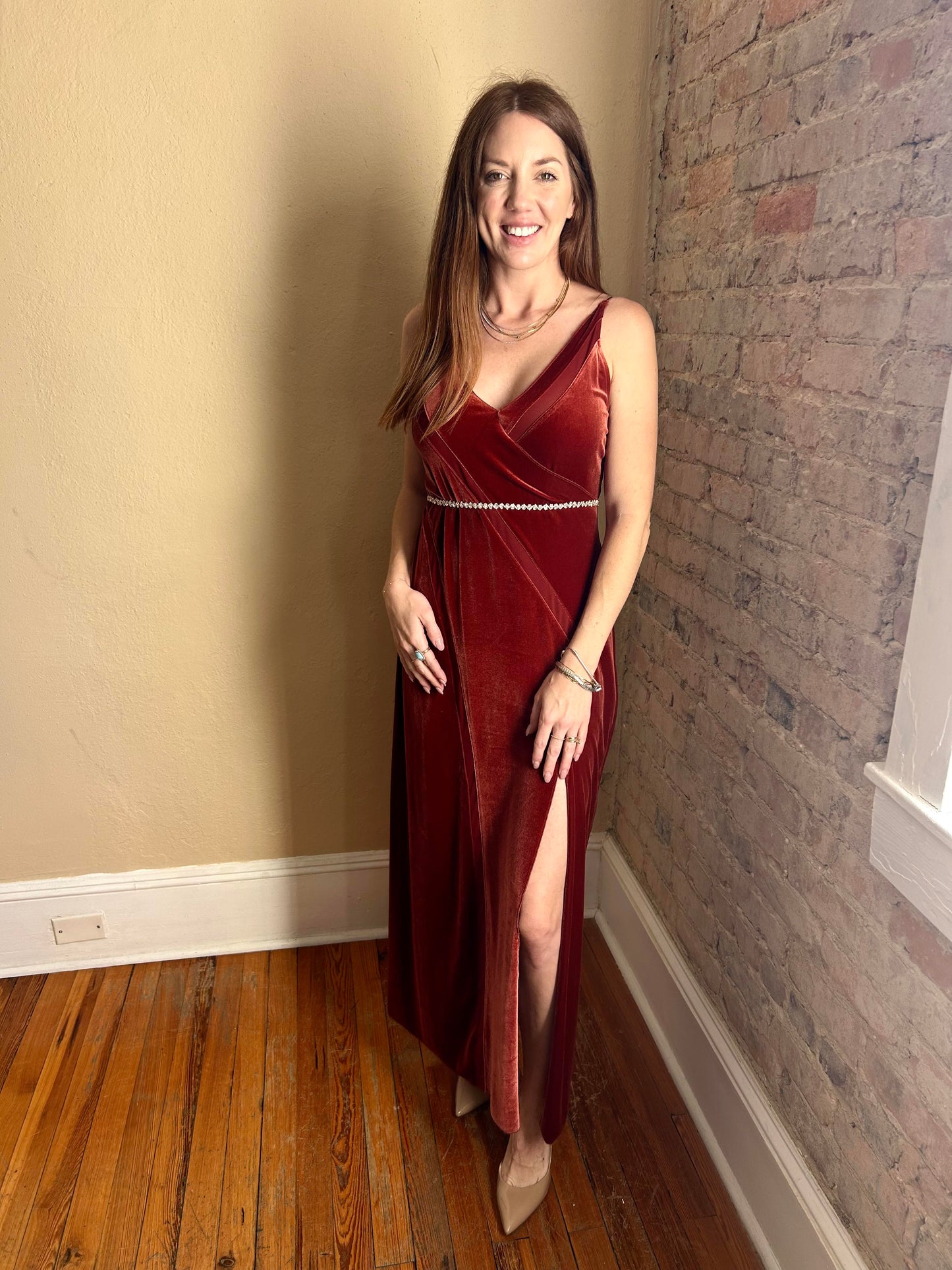 Free People Velvet Dress Rental Size Small