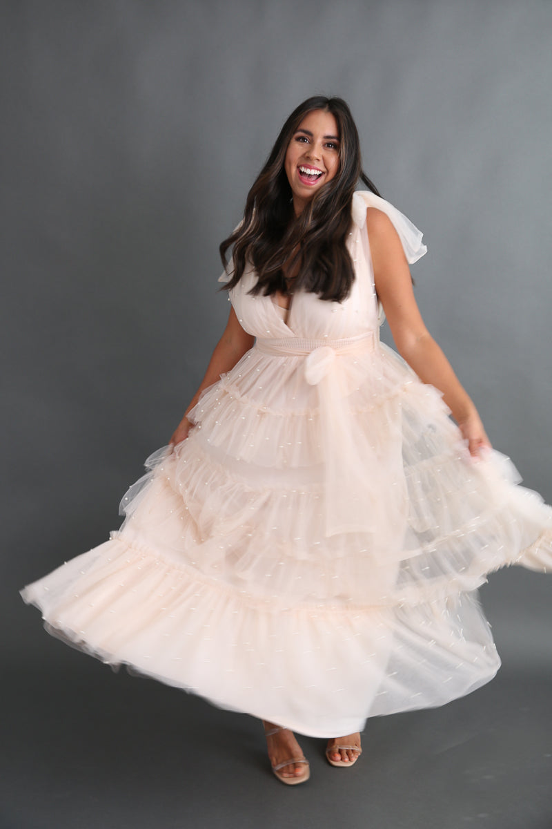 Dreaming of Tulle and Pearls Dress Rental / Size Large