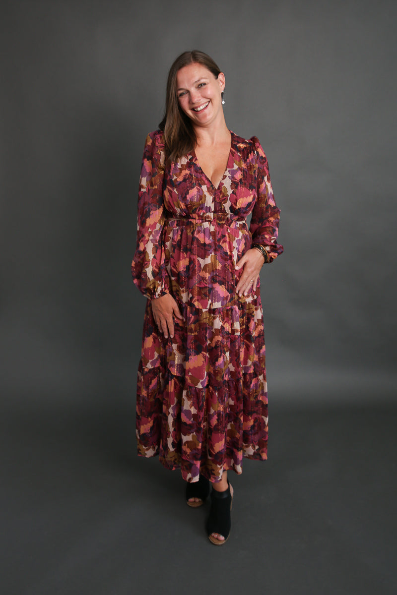 Colorful Romantic Dress Rental - Size Medium