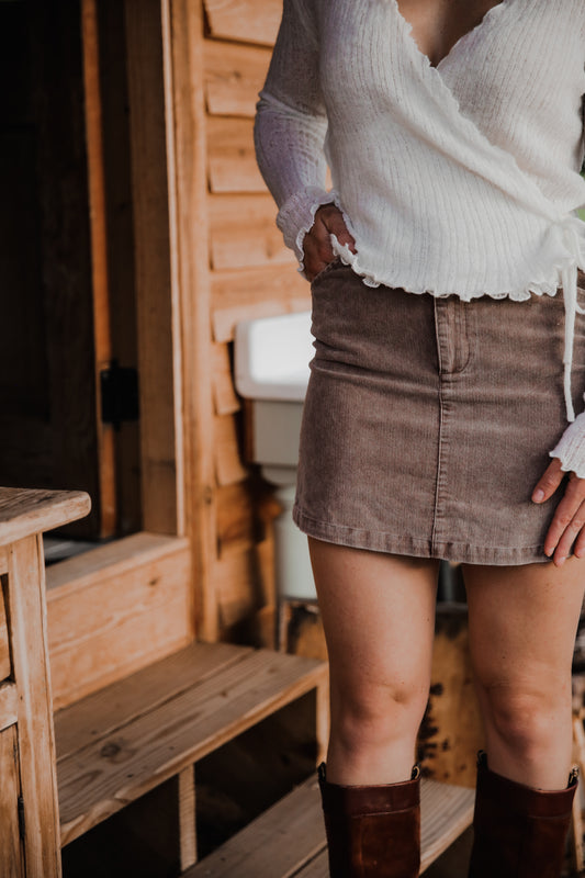 Get Like This Corduroy Skirt