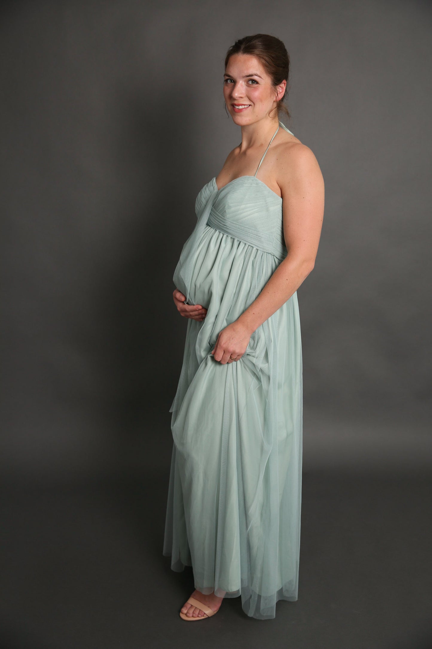Sage Maternity Dress Rental