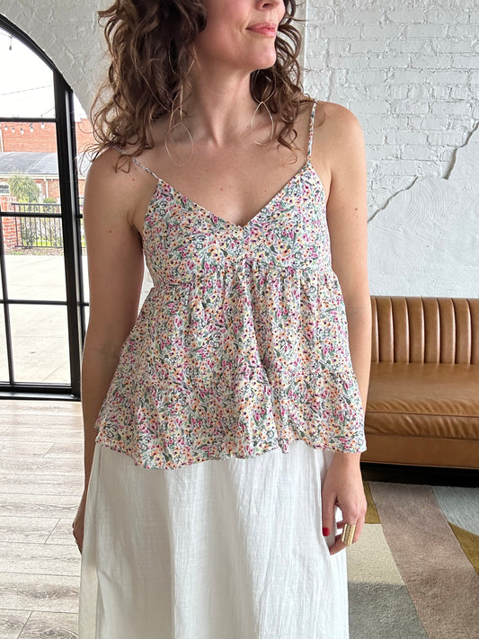 Spring Air Tiered Cami Top