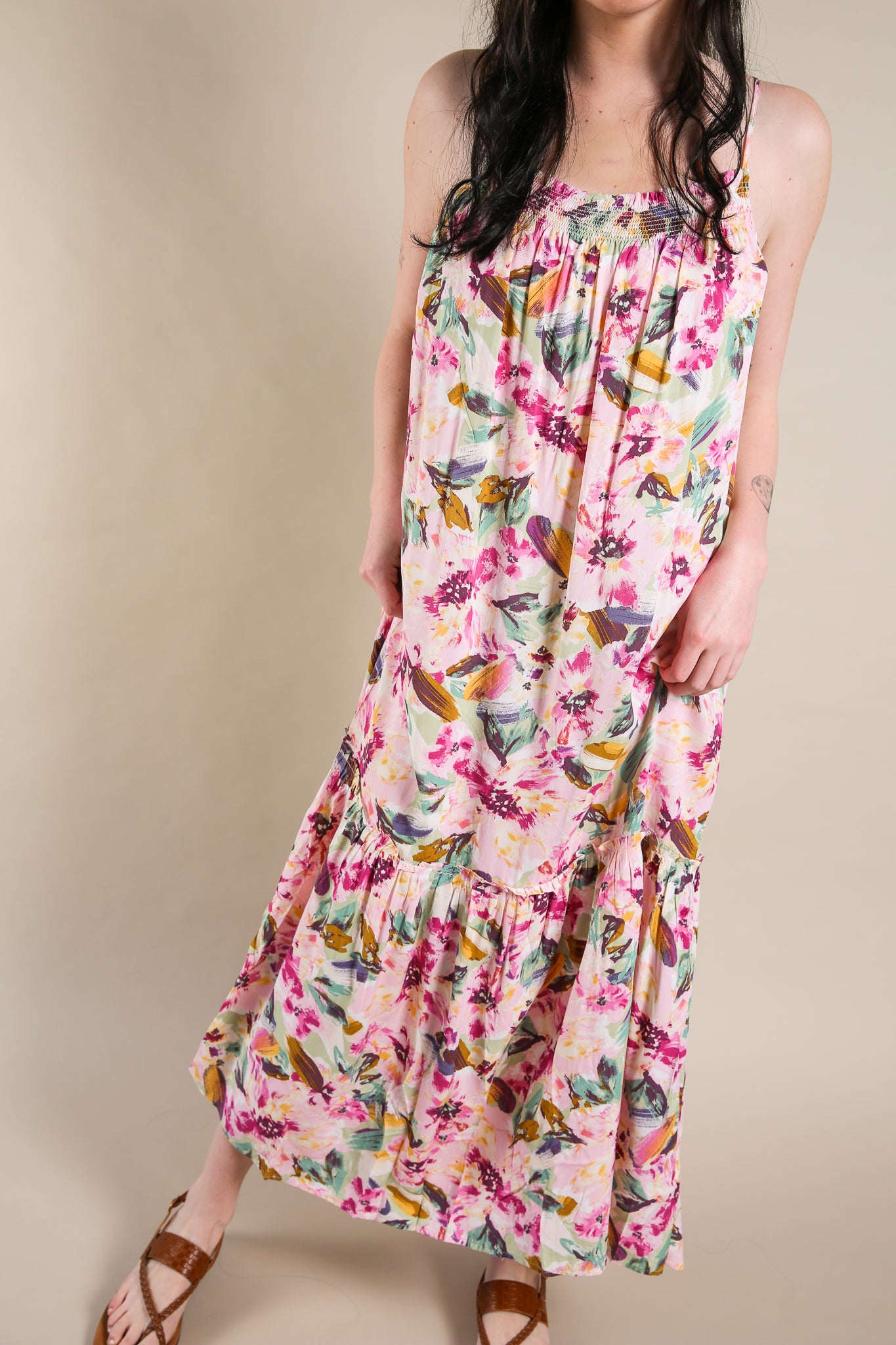 Women's floral maxi dress