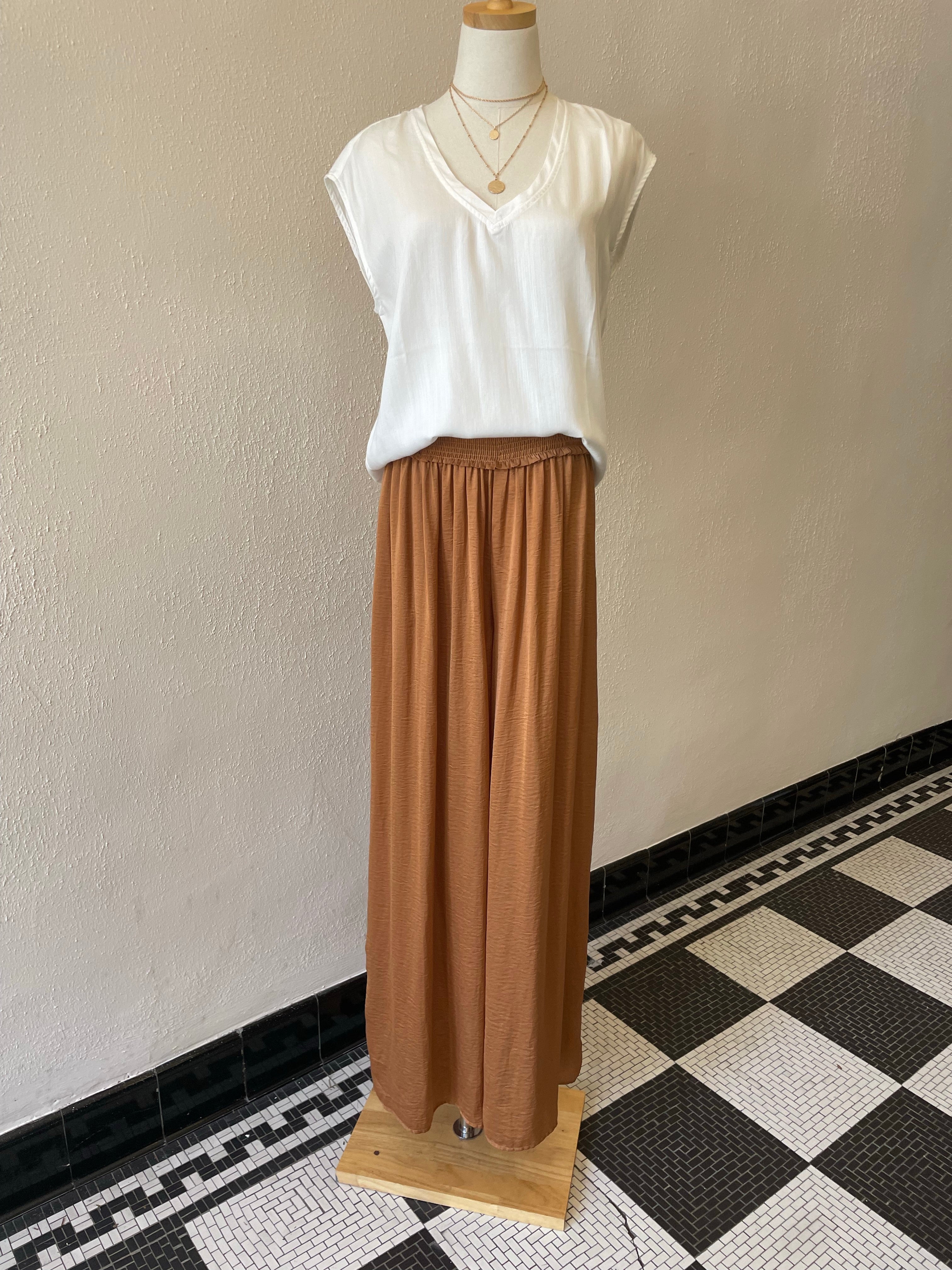 Amber Wide Pants - Cotton and Grain
